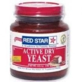 Red Star Active Dry Yeast 4-Ounce Jar; Gluten Free, Non-GMO, Kosher, Vegan