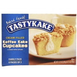 Tastykake: Cream Filled Koffee Kake Cupcakes - 6 Packs of 2